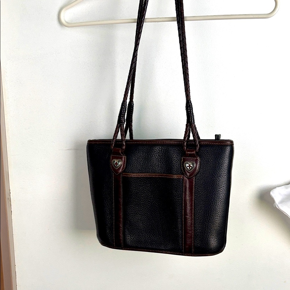 Brighton Black and Brown Shoulder Bag